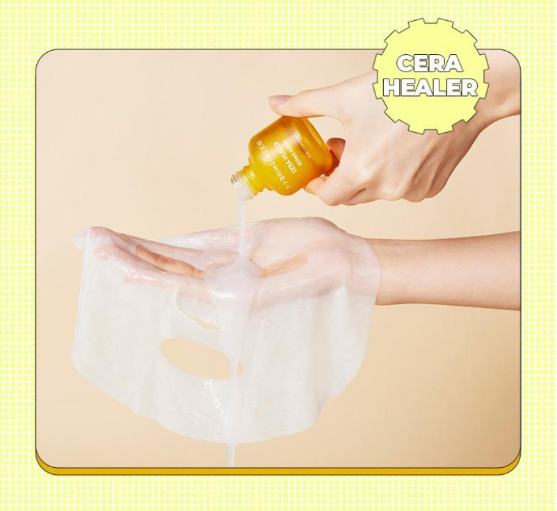 BRING GREEN Cera Healer Deep moisturizing serum masks 5 Sheets