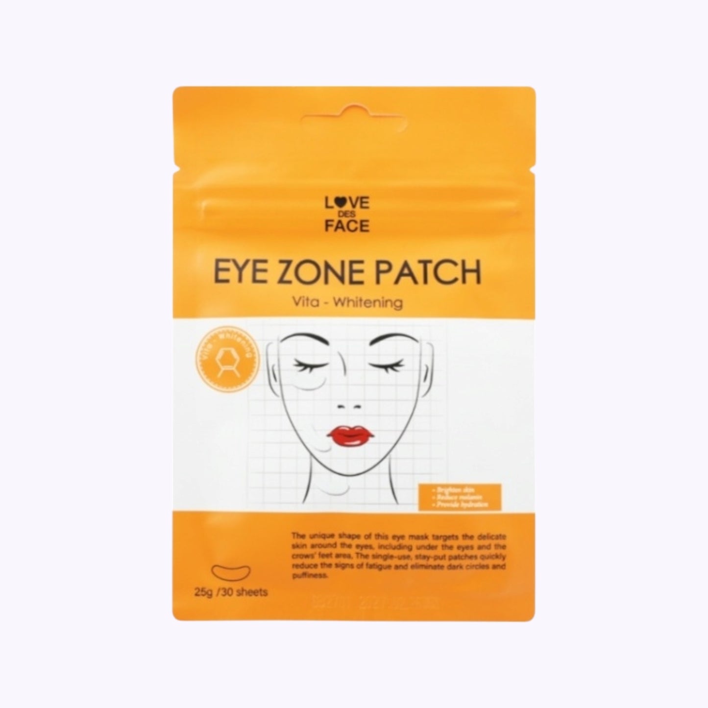 LOVE DES FACE Eye Zone Patch 30 Sheets - Whitening